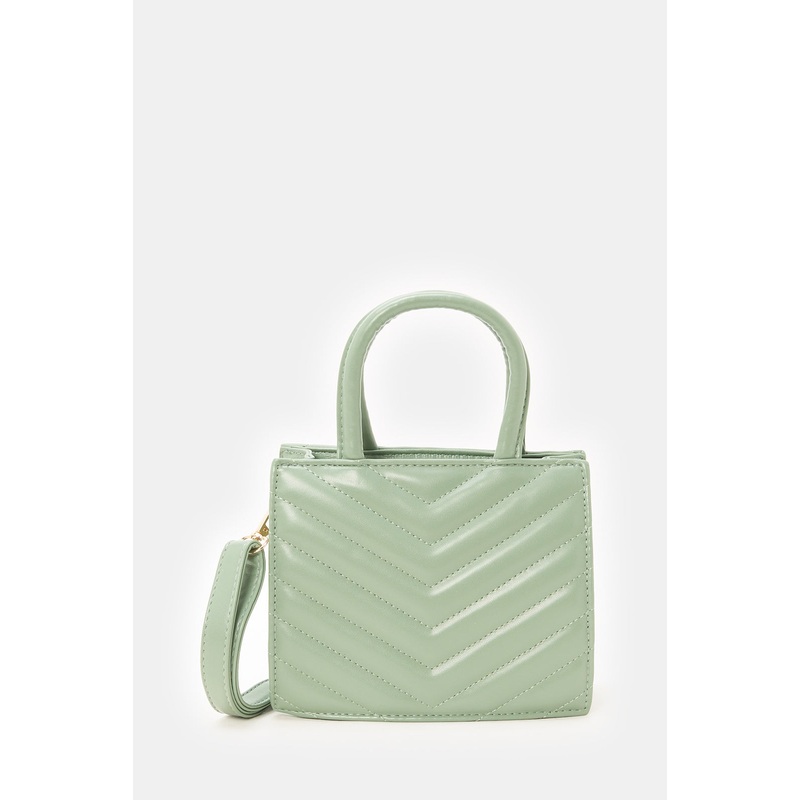 Women Mint Textured Messenger Bag