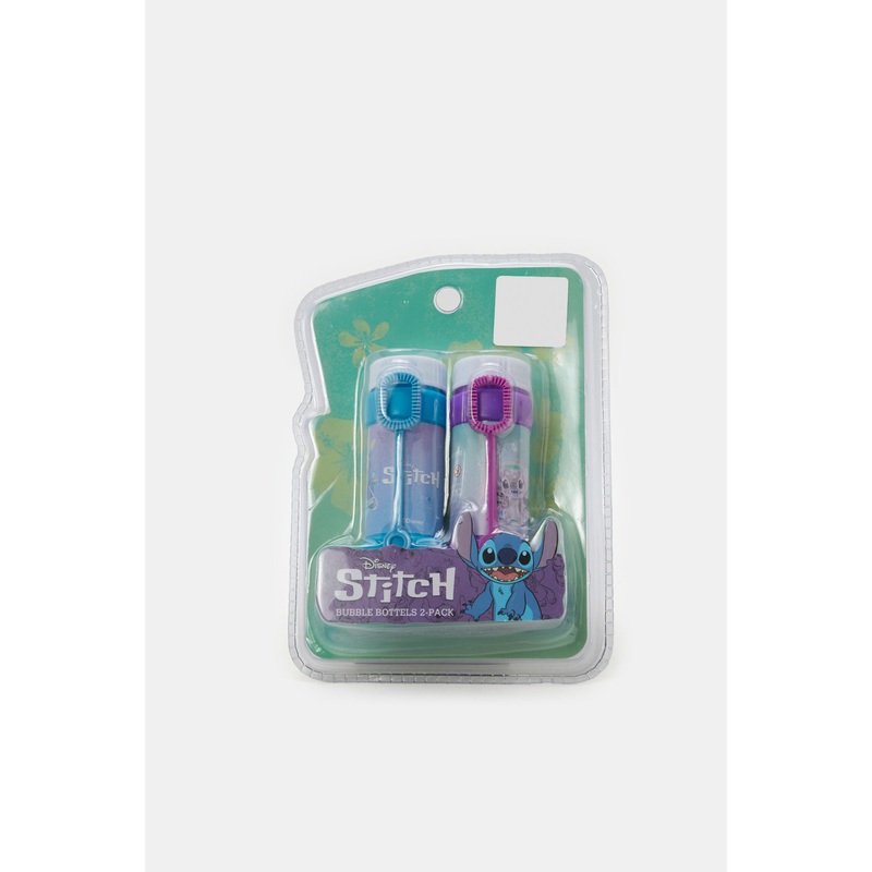 Blue And Purple Disney Stitch Bubble Bottle Set (2 Piece)