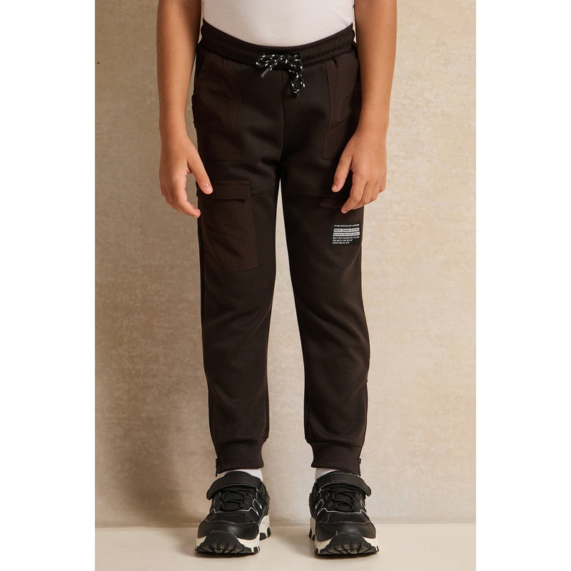 Boys Black Nylon Jog Pants|2-3 Years|3-4 Years|4-5 Years|5-6 Years|6-7 Years|7-8 Years