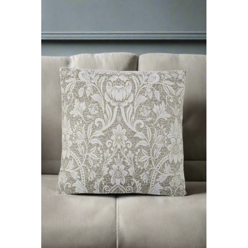 Brown Jacquard Cushion