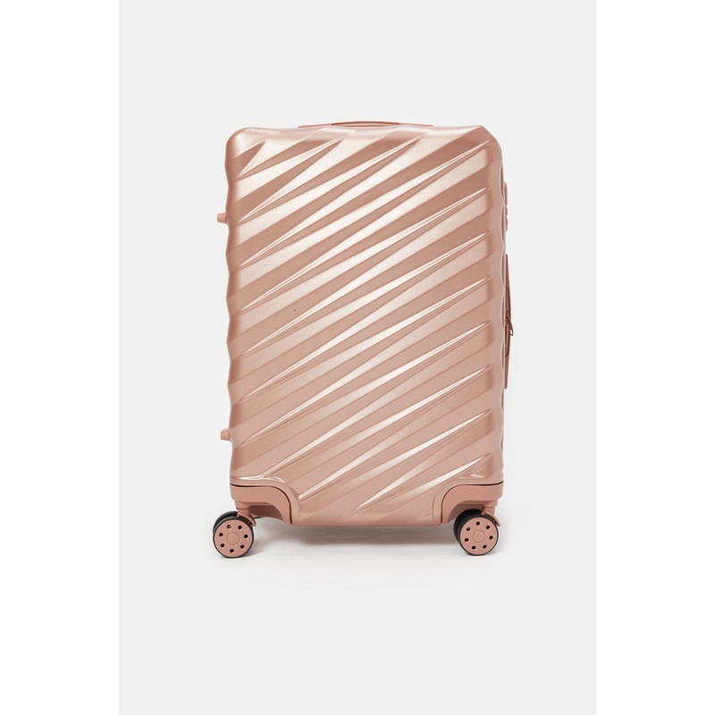 Gold Textured Luggage Trolley (20 Inch)