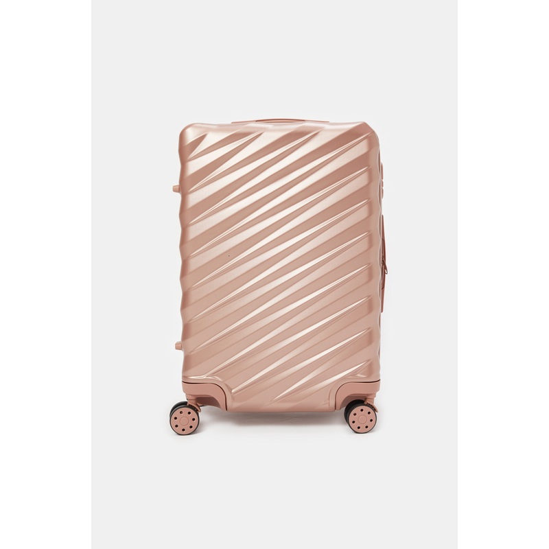 Gold Textured Luggage Trolley (28 Inch)