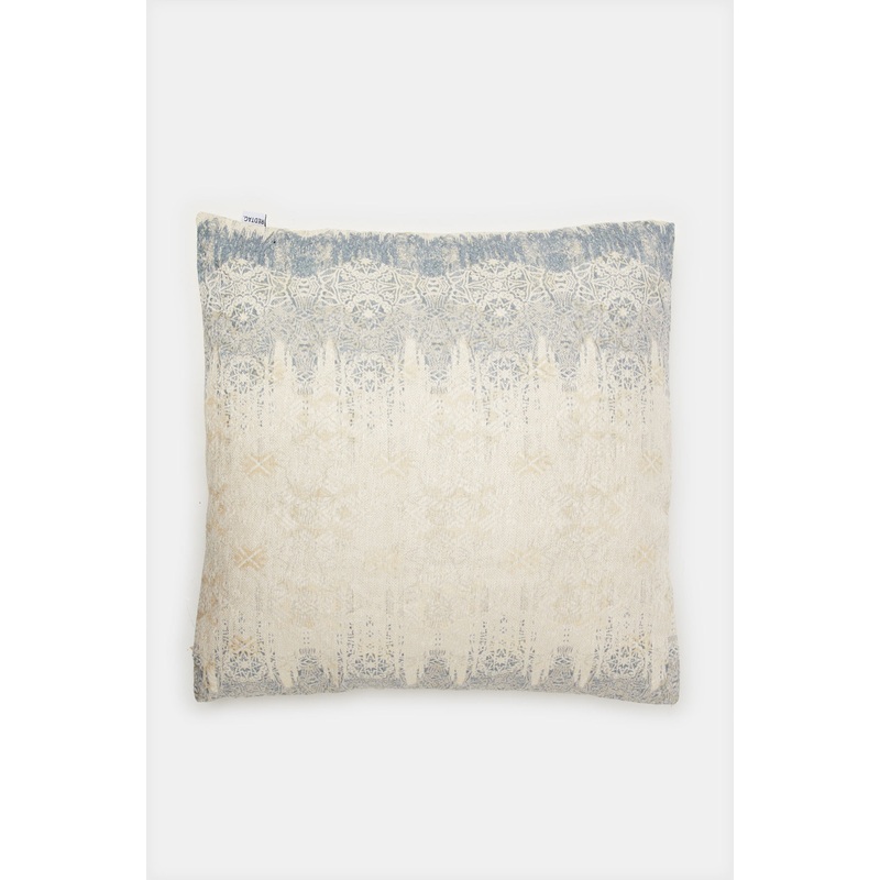 Grey Faded Jacquard Cushion