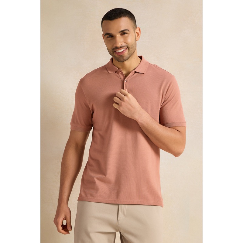 Men Pink Solid Polo Shirt|Small|Medium|Large|X-Large|XX-Large