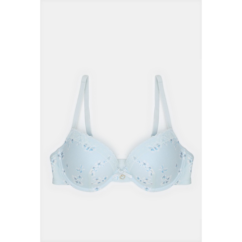 Women Assorted Floral Print T-Shirt Bra Set (Pack of 3)