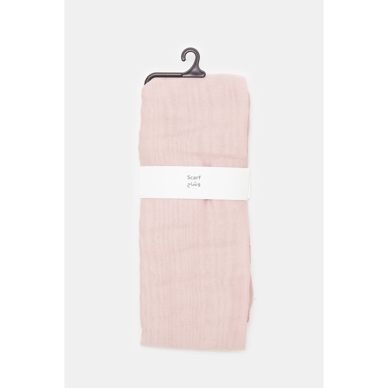 Women Beige Plain Scarf