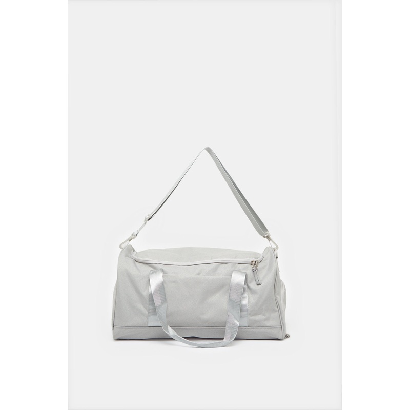 Beige Plain Multifunction Duffle Bag