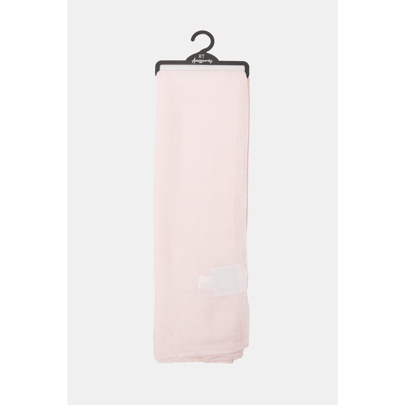 Girls Pink Colour Solid Scarf
