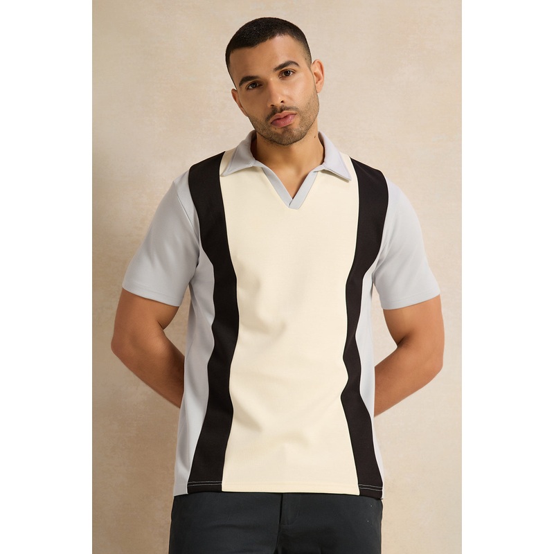 Men Beige Polo T-shirt|Small|Medium|Large|X-Large|XX-Large