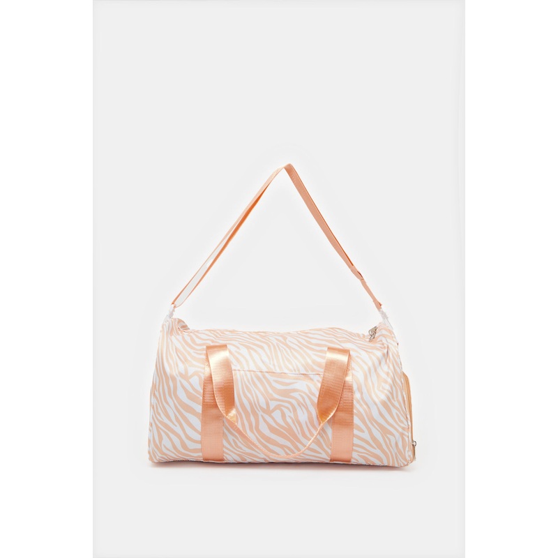 Pink Printed Multifunction Duffle Bag