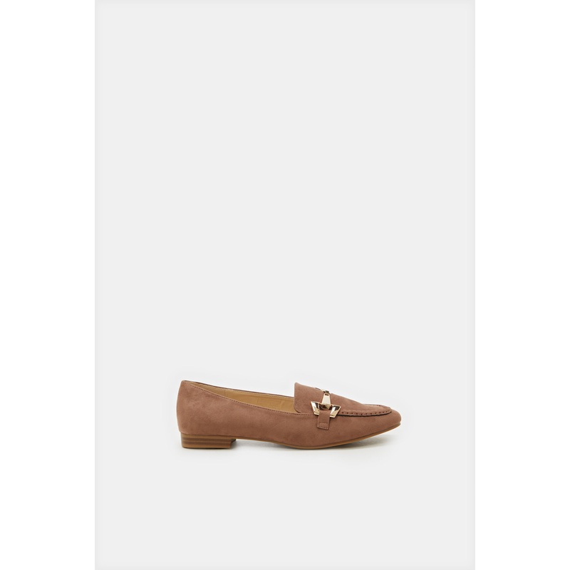 Women Brown Embellished Loafer