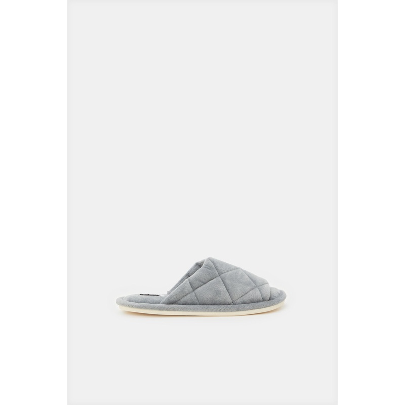 Women Grey Quilted Slipper|Small|Medium|Large