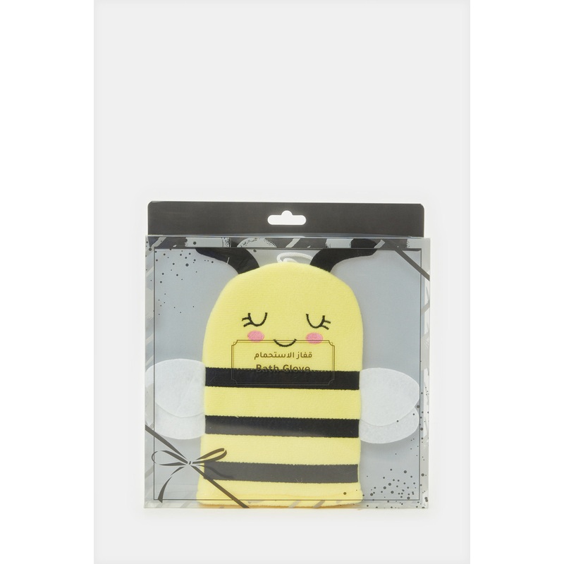 Yellow Bee Bath Glove