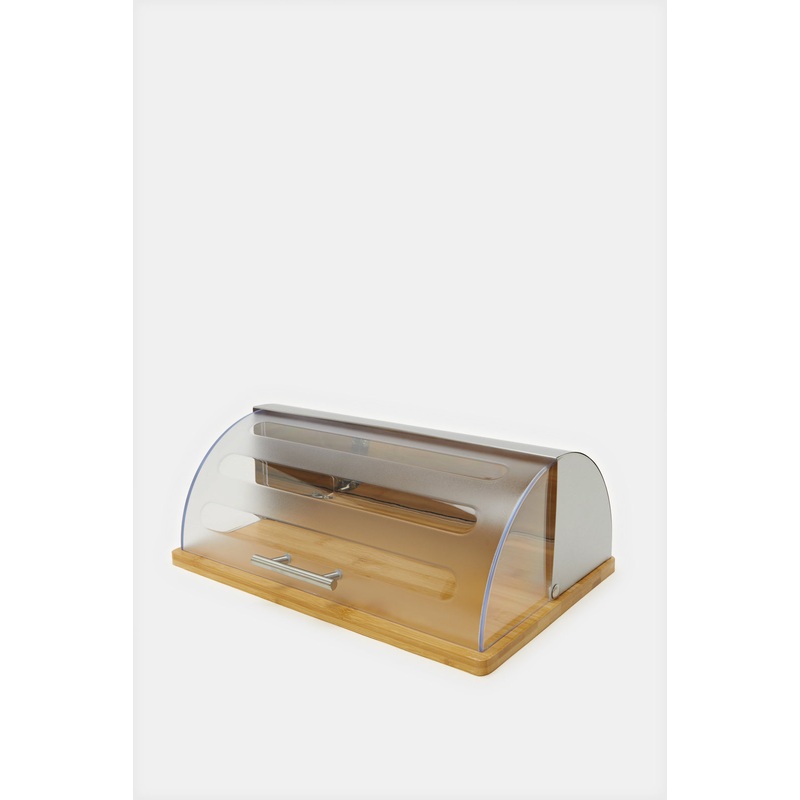 Brown Rectangle Bread Box|Large