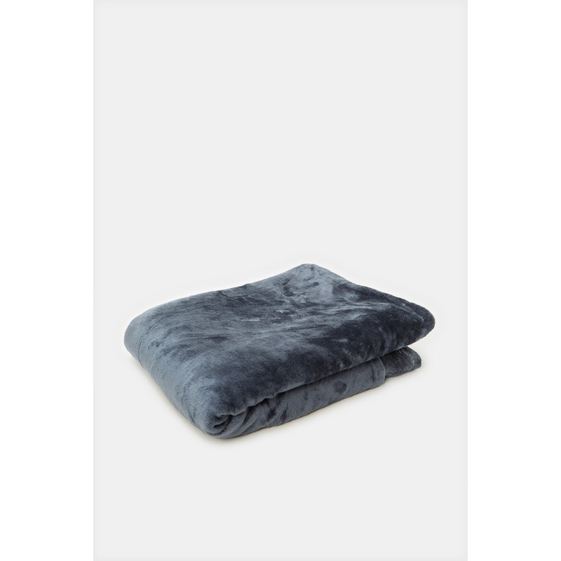 Charcoal Flannel Blanket (Single Size)