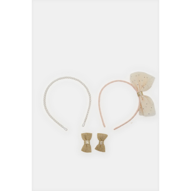 Girls Assorted Embellished Hair Accessories Set (4 Piece)
