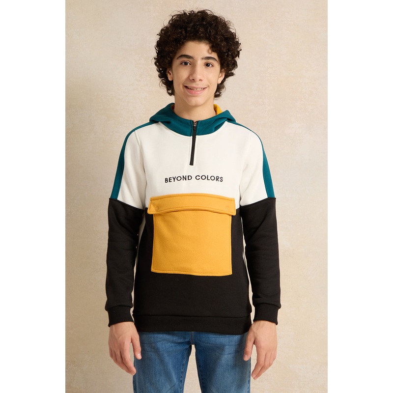 Senior Boys Assorted Hooded Colour Block Sweatshirt