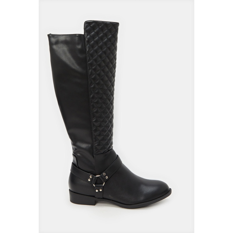 Women Black Embellished Boot|EU36|EU37|EU38|EU39|EU40|EU41