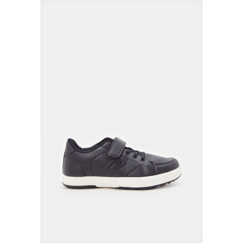 Boys Black Plain Sneakers|EU25|EU26|EU27|EU28|EU29|EU30