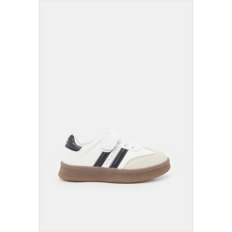 Boys White Multi-Piece Sneaker