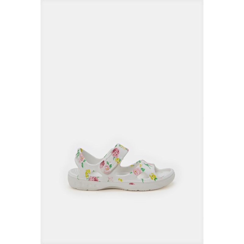 Girls Cream Printed Slide|EU24|EU25|EU26|EU27|EU28|EU29