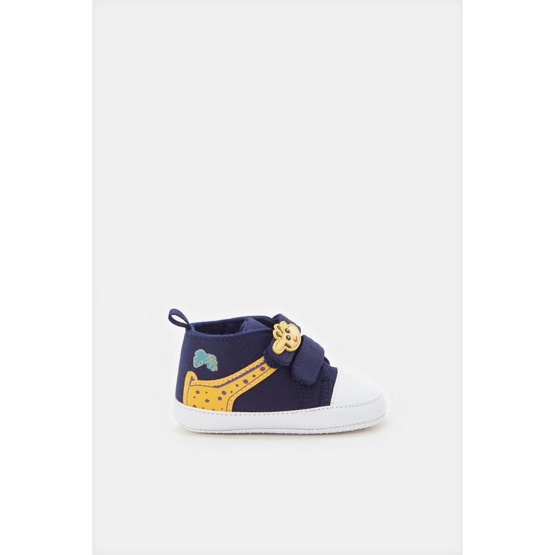 Infant Boys Navy With Animal Patch Pram