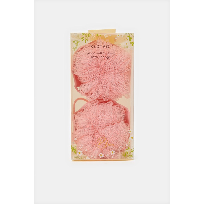 Pink Bath Sponge Set (Pack of 2)