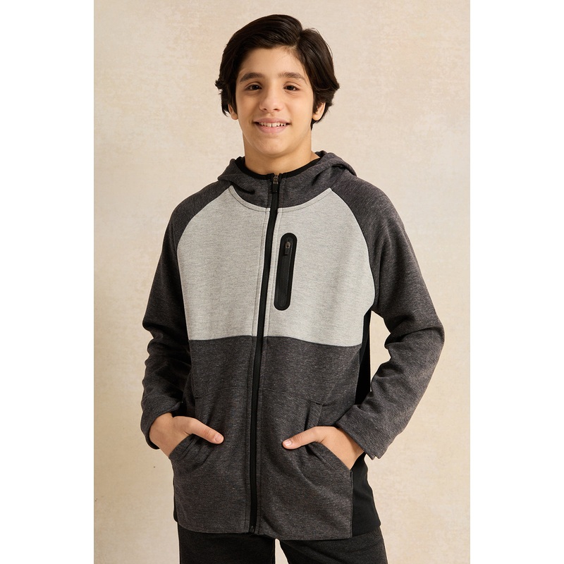 Senior Boys Multicolour Hooded Sweatshirt