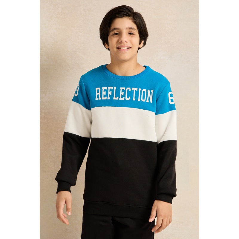 Senior Boys Multicolour Printed Sweatshirt