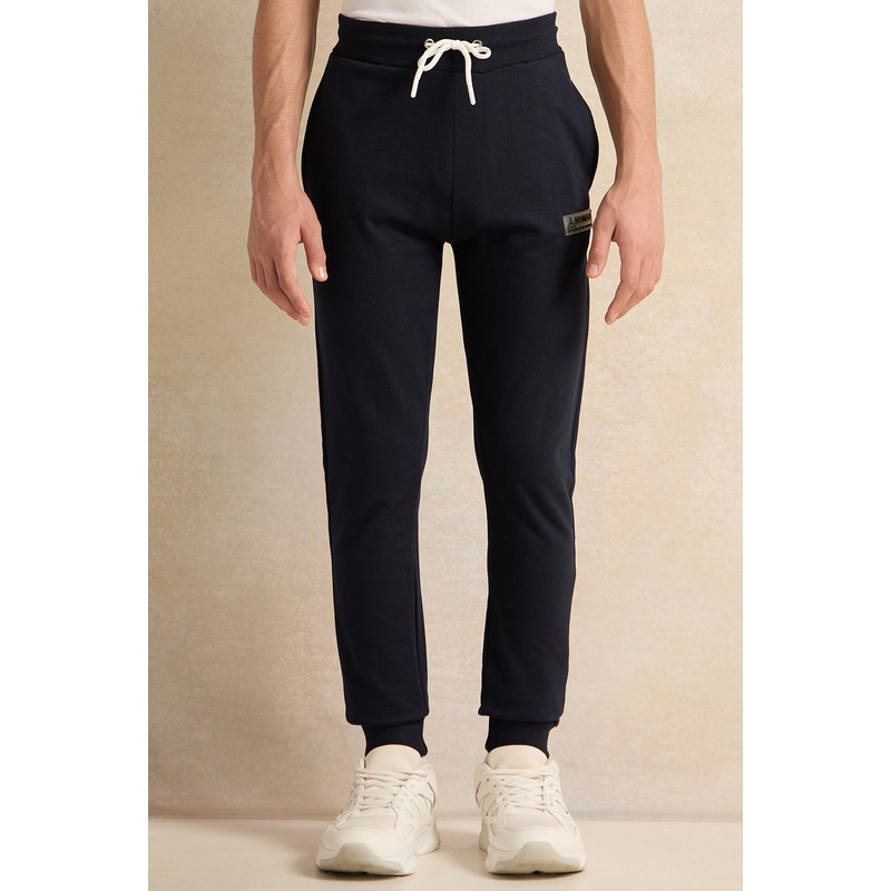 Senior Boys Navy Plain Basic Track Pants