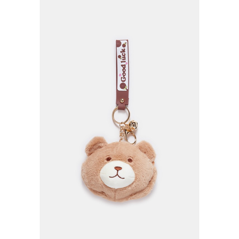 Women Brown Bear Face Bag Add-On