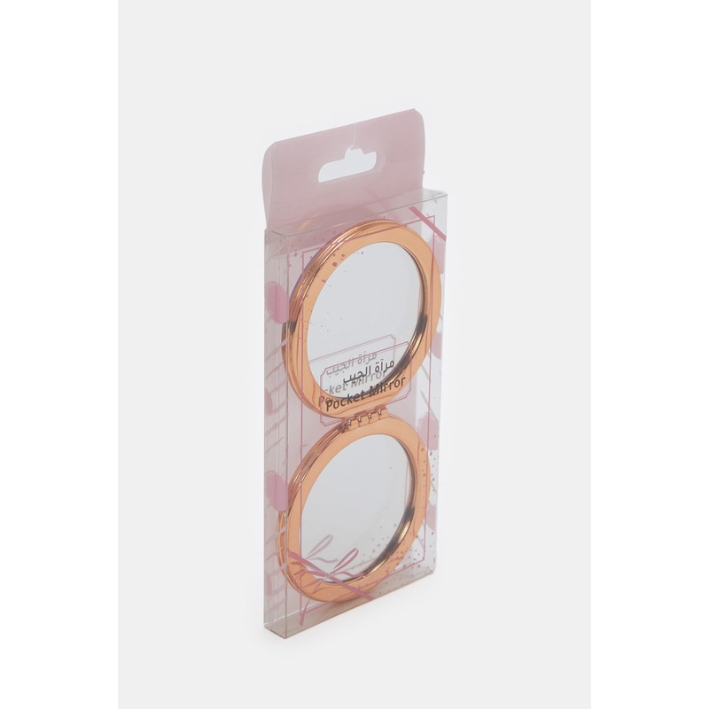 Women Gold Plain Pocket Mirror