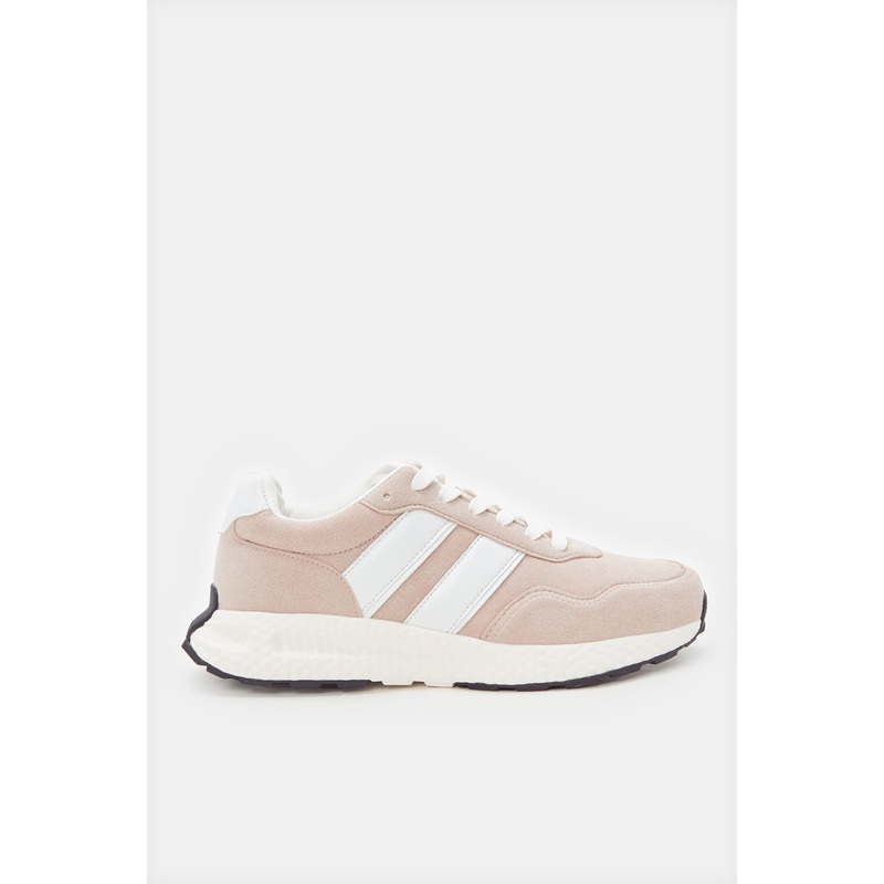 Women Pink Hiker Sneaker With Overlay Detail