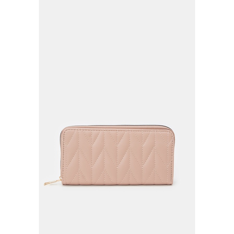 Women Pink Zipper Purse