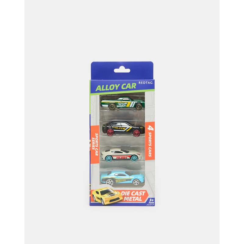 1:64 Free Way Die Cast Police Car Set (Pack of 4)