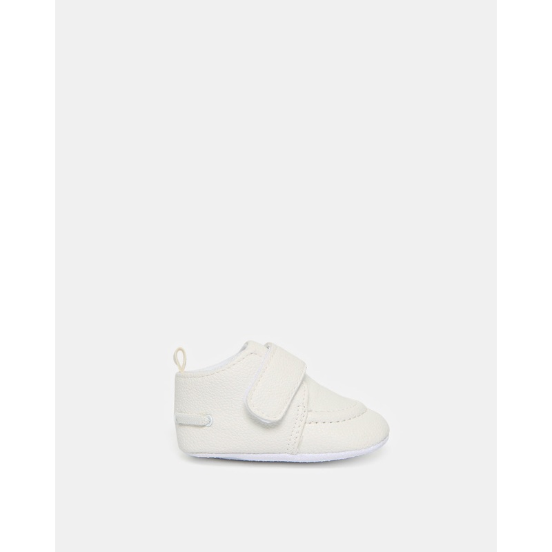 Baby White Solid Pram Shoes|0-6 Months|6-12 Months|12-18 Months