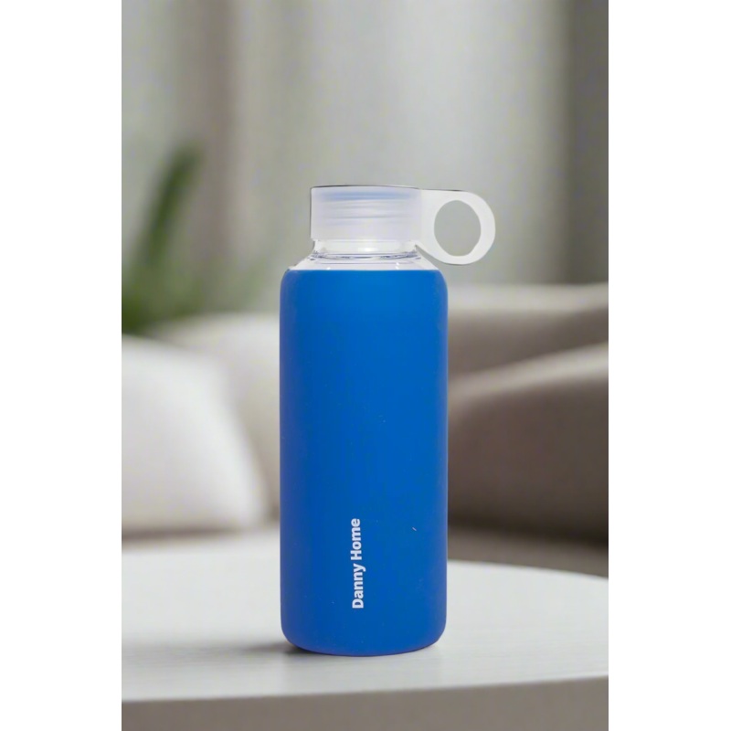 Blue Borosilicate Glass Bottle (420ml)