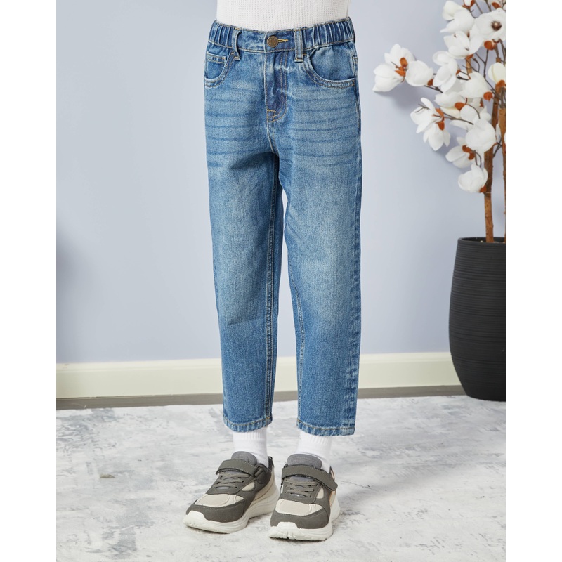Boys Blue 5 Pocket Loose Fit Jeans