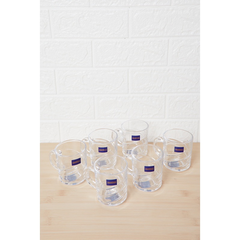 Clear Glass Finjan Cup (6 Piece)