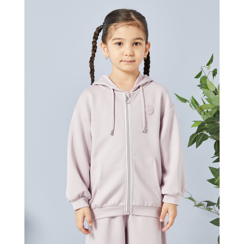 Girls Lilac Modal Hooded Sweatshirt