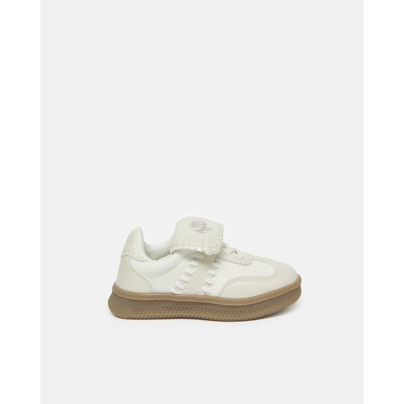 Infant Girls Cream Multi Piece Sneaker