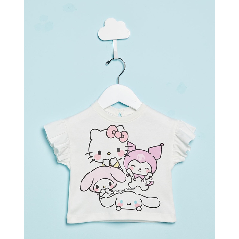 Infant Girls Ivory Hello Kitty And Friends T-Shirt