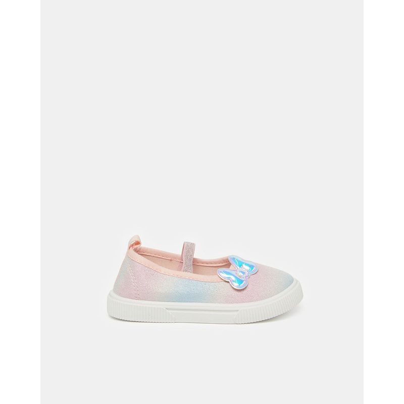 Infant Girls Pink Embroidery Sneaker