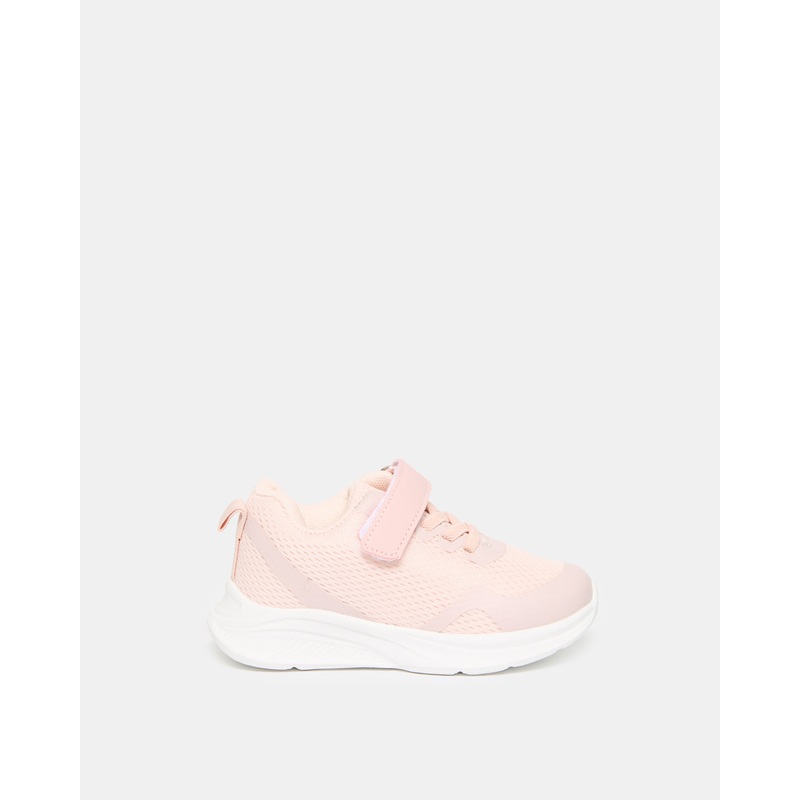 Infant Girls Pink Textured Trainer