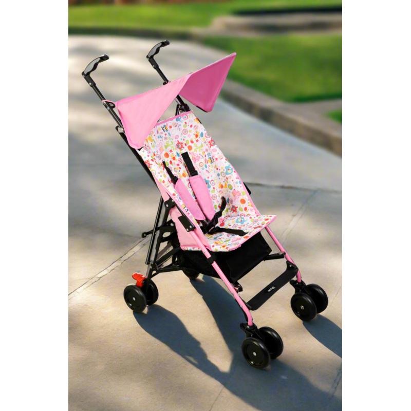 Pink All Over Print Baby Buggy