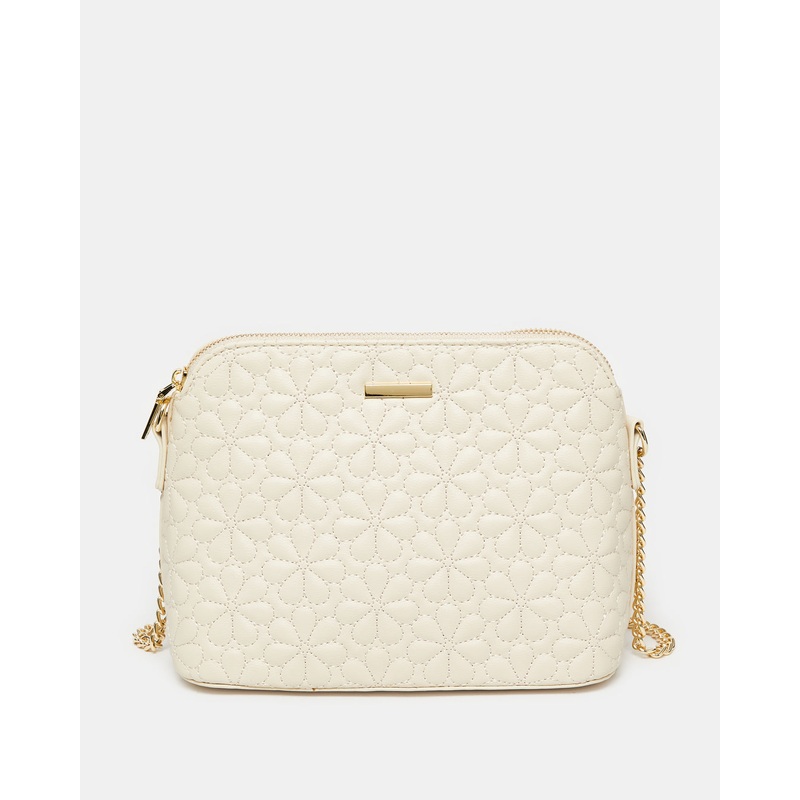 Women Beige Textured Cross Body Bag