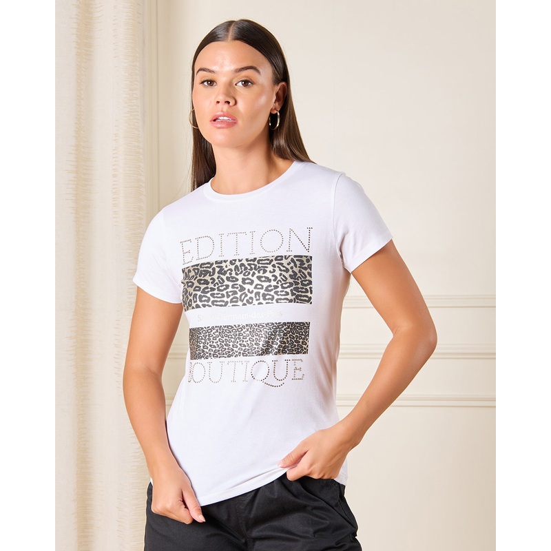 Women Ivory Edition Boutique Printed T-Shirt