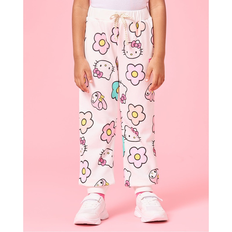 Girls Ivory Hello Kitty Active Tracks Pants