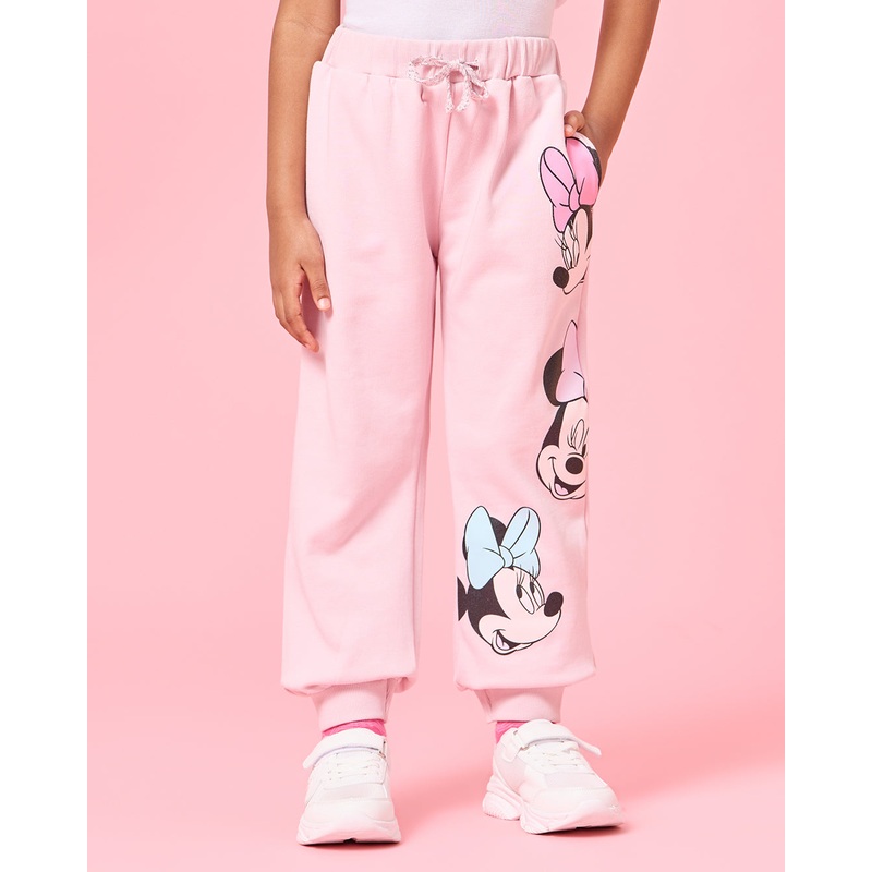Girls Pink Minnie Mouse Active Tracks Pants