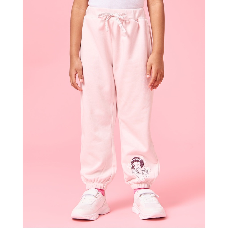 Girls Pink Snow White Active Tracks Pants